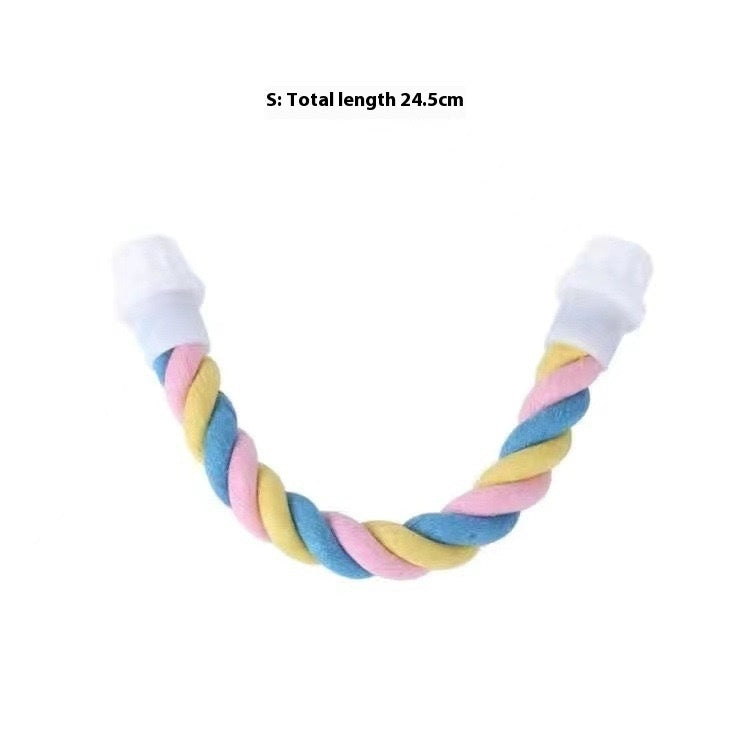 Climbing Cotton String Nibbling Relieving Stuffy Toy Bird