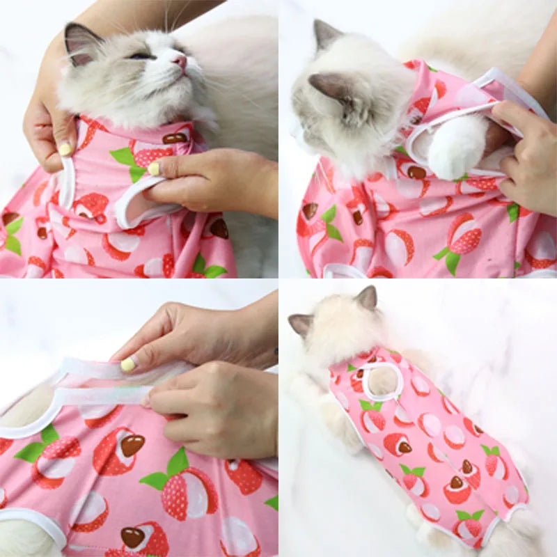 Cat Anti-Licking Sterilization Clothes – Pet Surgery Suit for Small Dogs and Cats | Breathable Anti-Scratch Vest