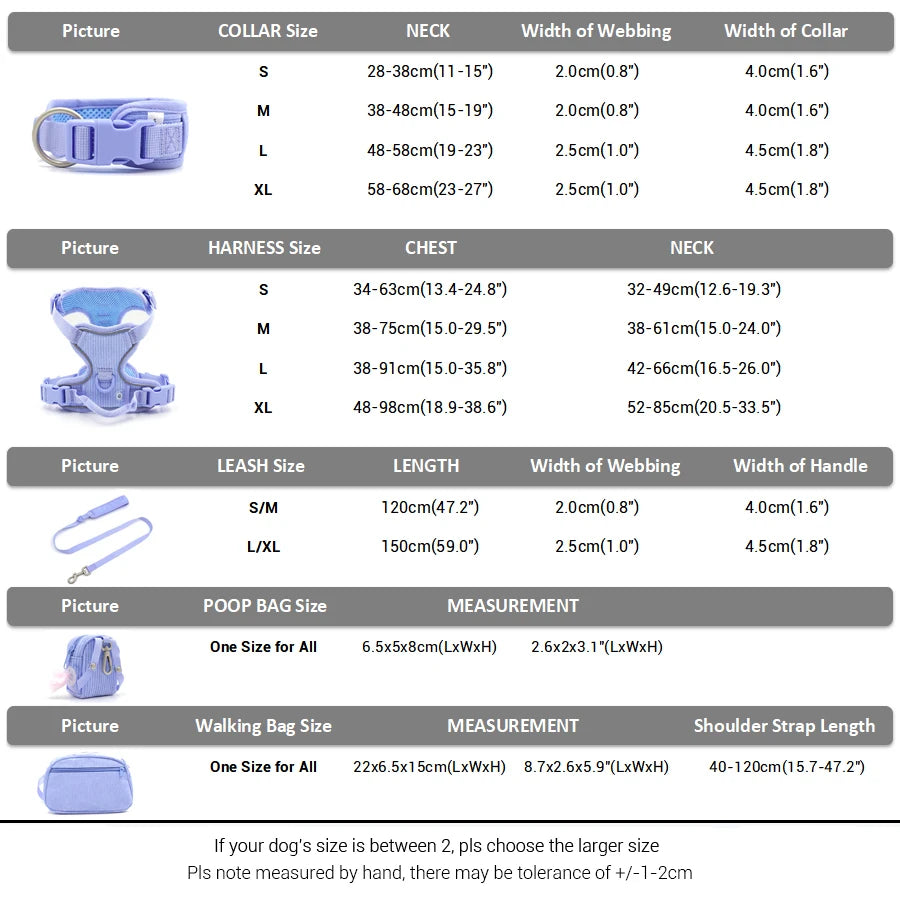 Personalized No-Pull Dog Harness and Leash Set – Adjustable Harness with Poop Bag Holder and Walking Bag for Dogs