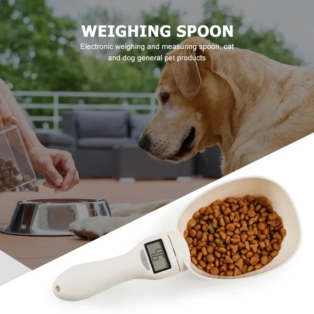 Electronic Pet Food Measuring Scoop – Digital Spoon Scale with LED Display for Accurate Dog and Cat Food Measurements