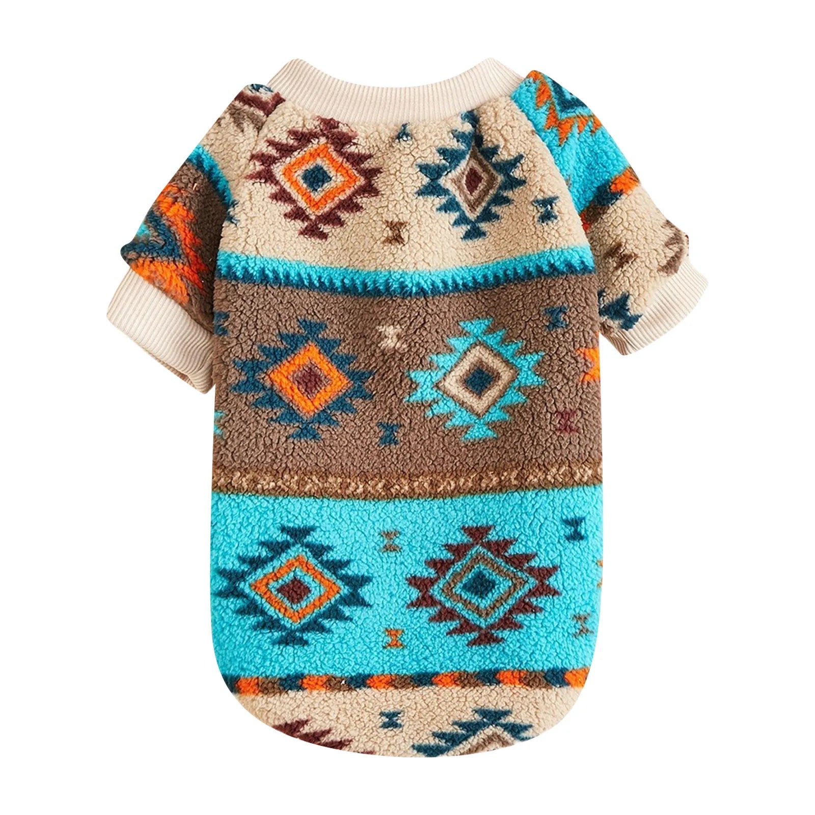 Totems Print Puppy Dog Sweater – Winter Warm Hoodie for Small Dogs | Cozy Pullover for Poodles, Schnauzers, and Bichons