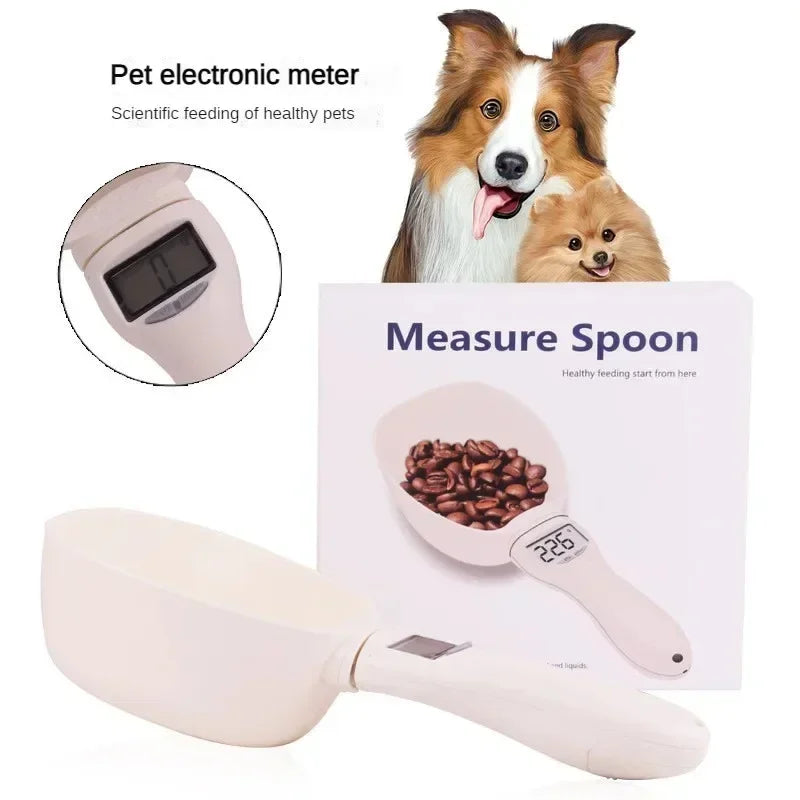 Electronic Pet Food Measuring Scoop – Digital Spoon Scale with LED Display for Accurate Dog and Cat Food Measurements
