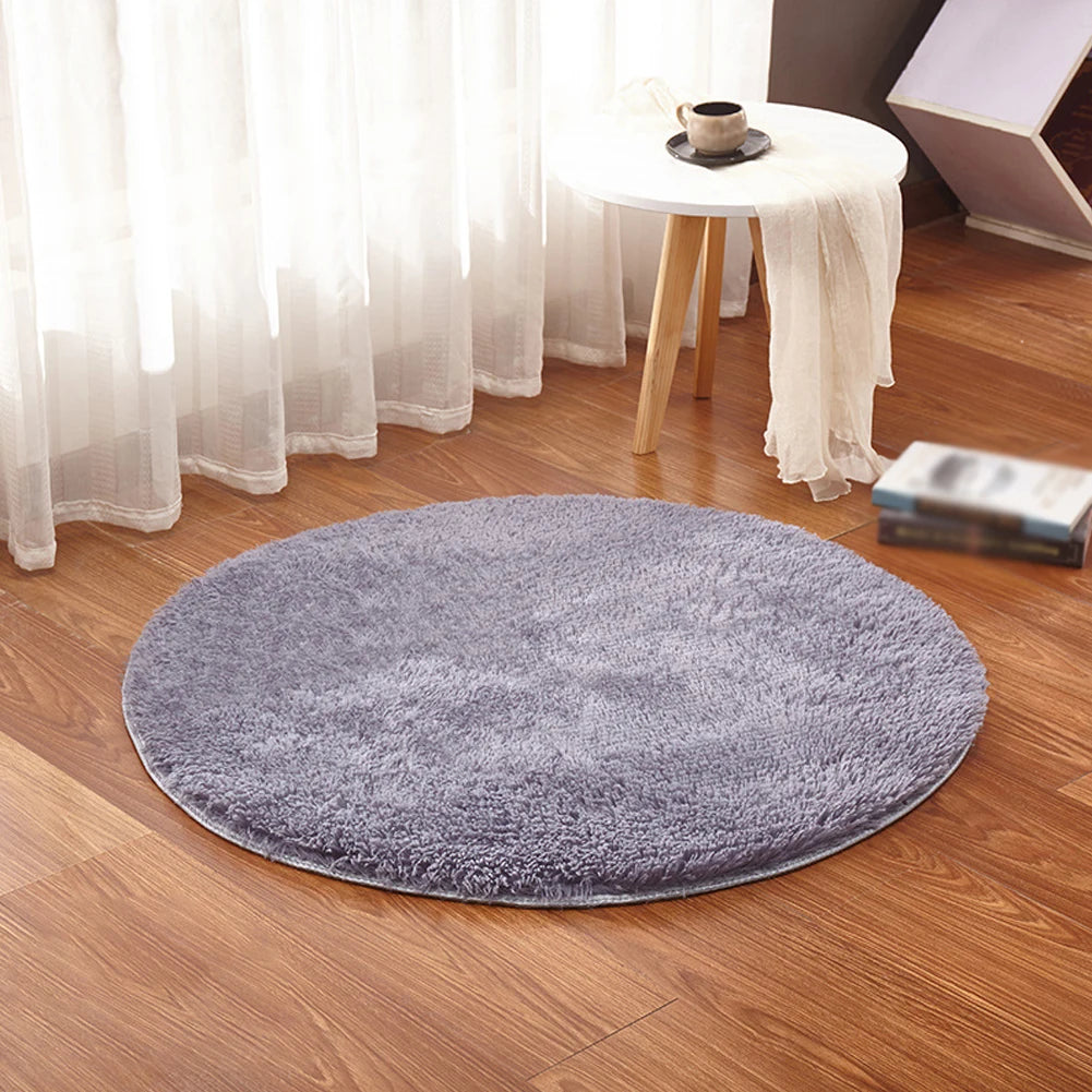 Round Fluffy Plush Dog Bed – Soft Warm Cushion and Sleeping Mat for Small, Medium, and Large Dogs & Cats