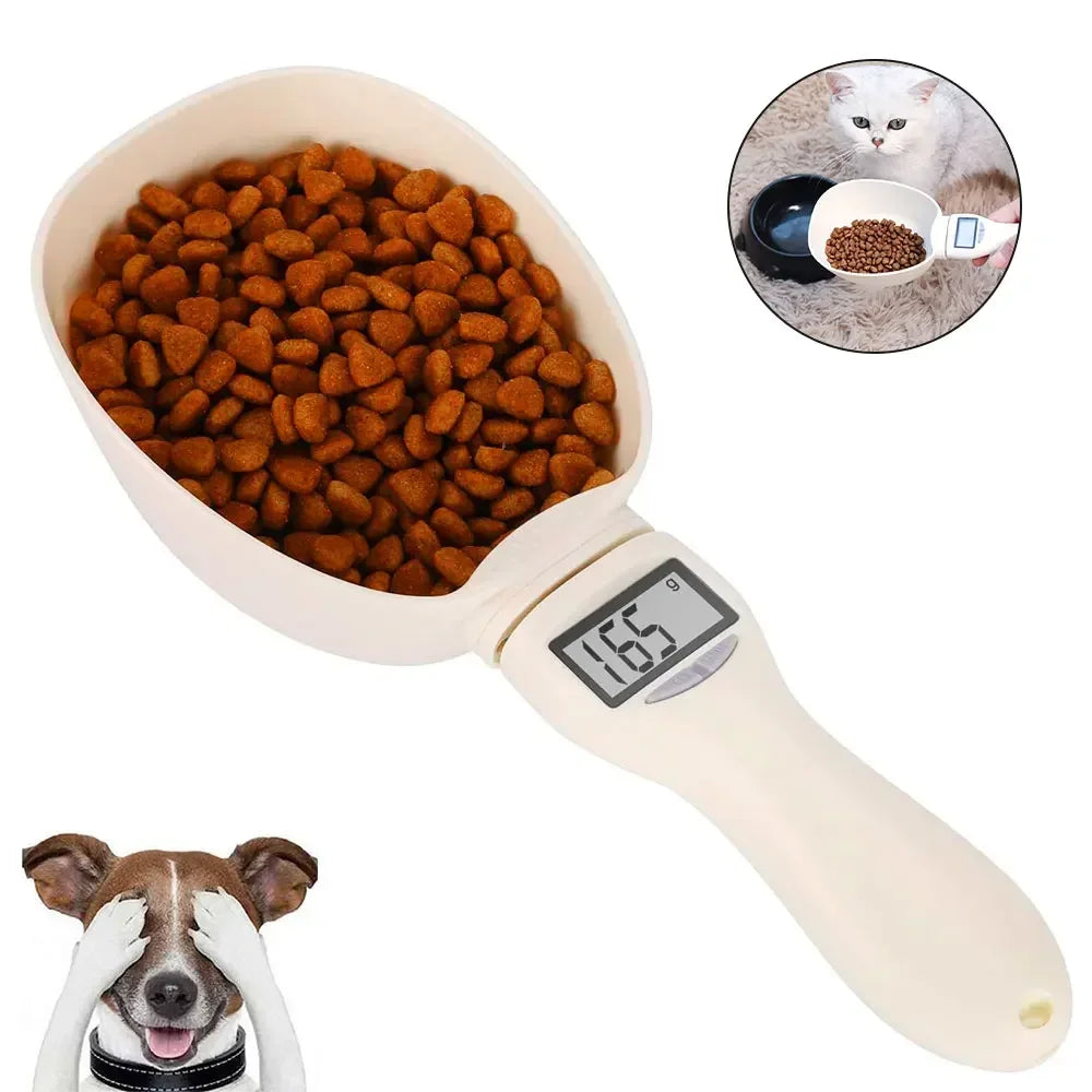 Electronic Pet Food Measuring Scoop – Digital Spoon Scale with LED Display for Accurate Dog and Cat Food Measurements