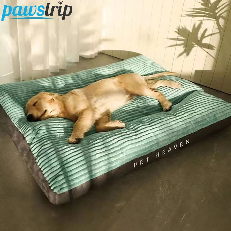 Corduroy Plush Dog Mat – Detachable Washable Sleeping Bed for Small, Medium, and Large Dogs