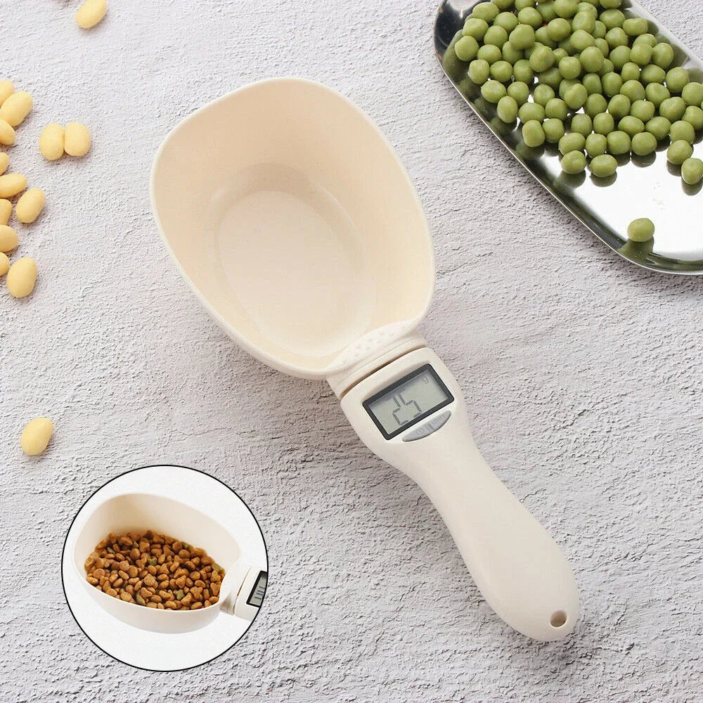 Electronic Pet Food Measuring Scoop – Digital Spoon Scale with LED Display for Accurate Dog and Cat Food Measurements