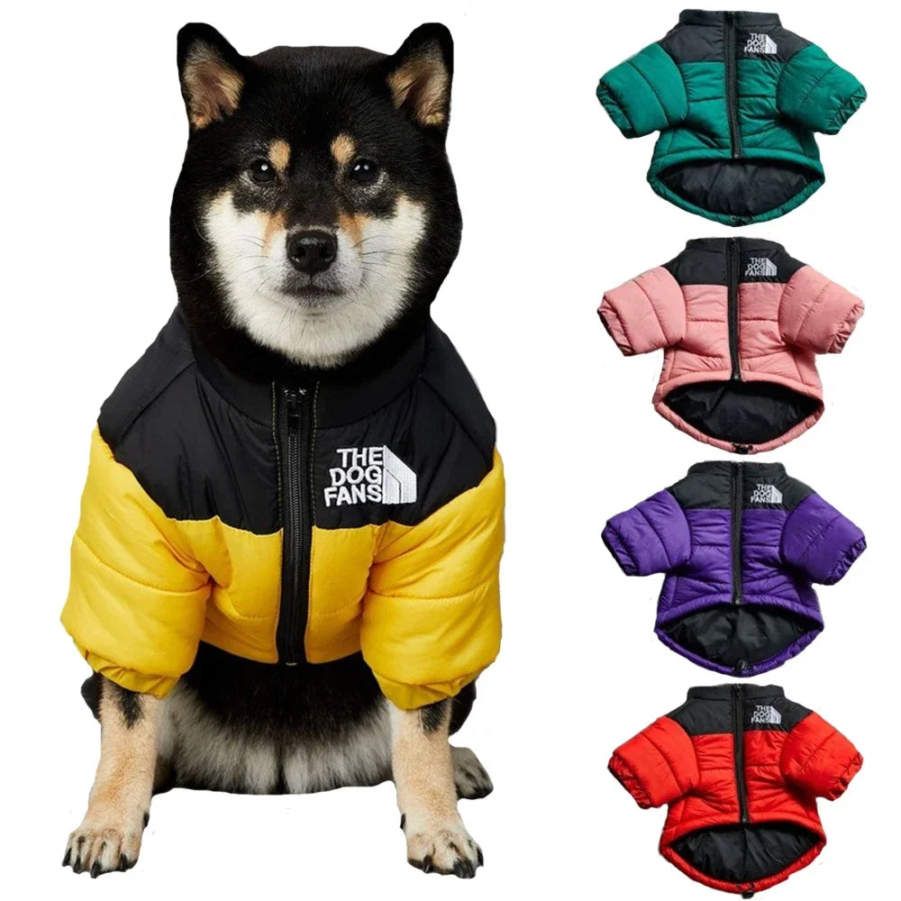 The Dog Face Winter Down Jacket – Warm Thick Vest for Small and Medium Dogs | White Duck Down Coat for French Bulldogs and Puppies