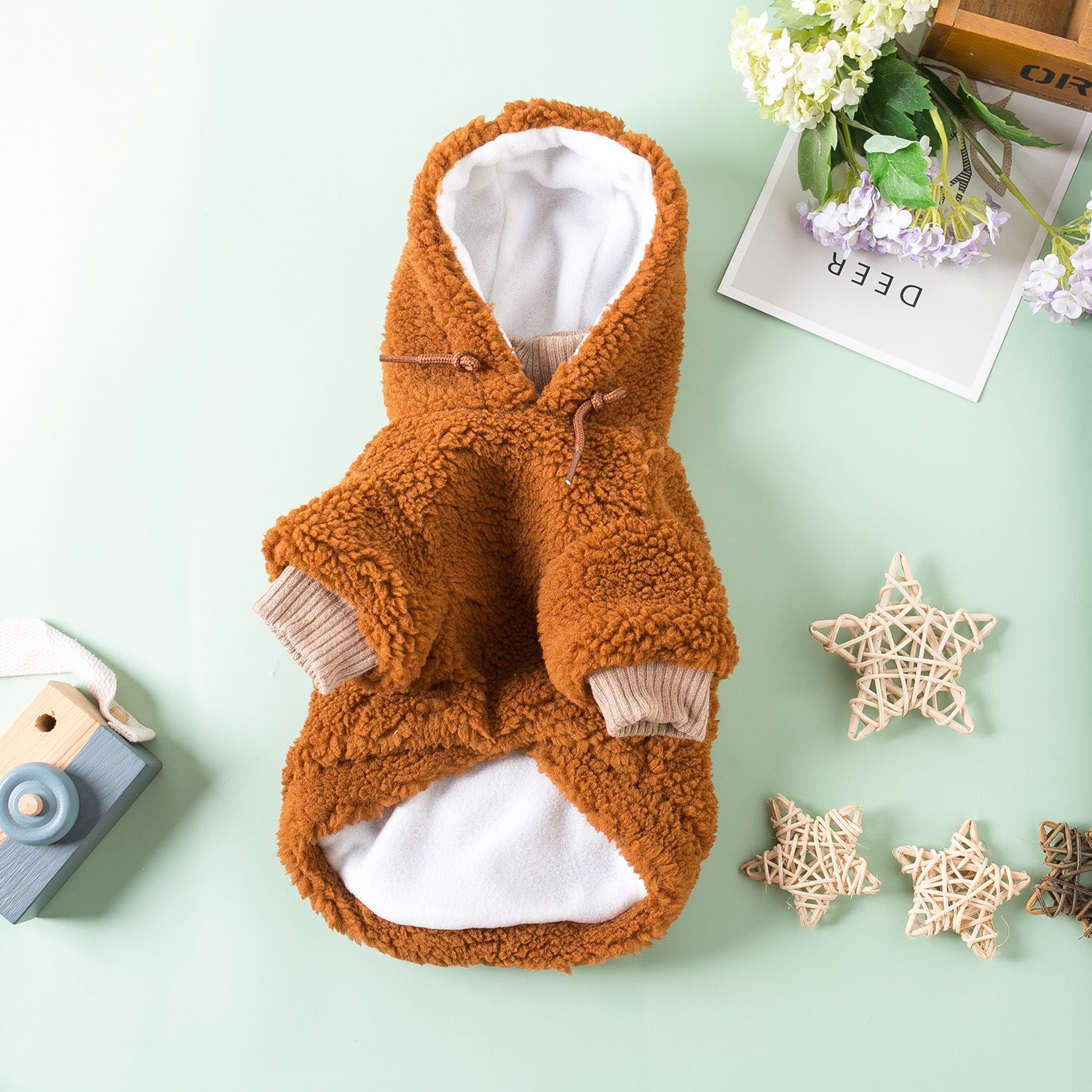 Double Layer Plush Autumn And Winter Pet Clothes